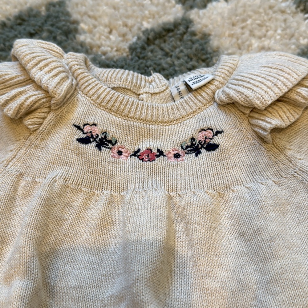 Janie and Jack Sweater Onesie - Picture 2 of 3